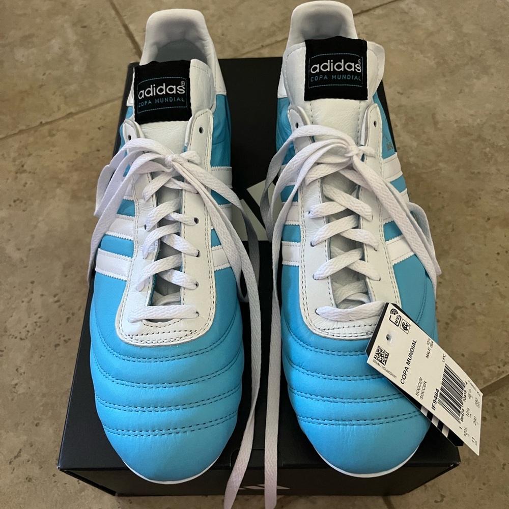 Adidas Copa Mundial Men's Shoes - Blue and White